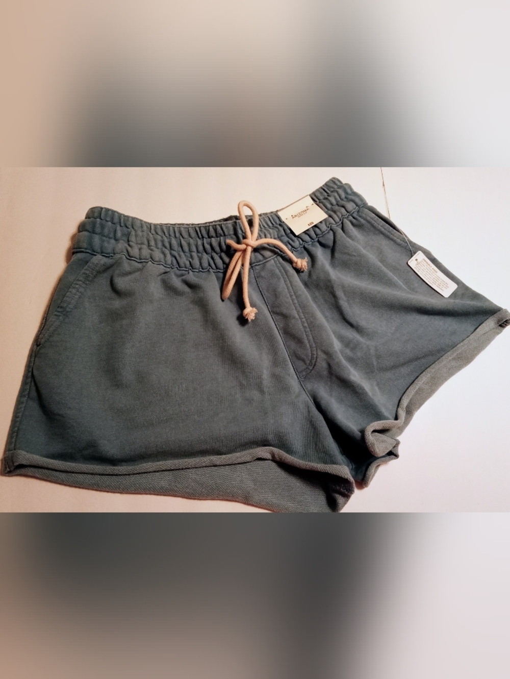 Arizona Jean Company Women's Elastic Waist Blue-Gray Pull-On Shorts
